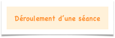 Déroulement d’une séance
